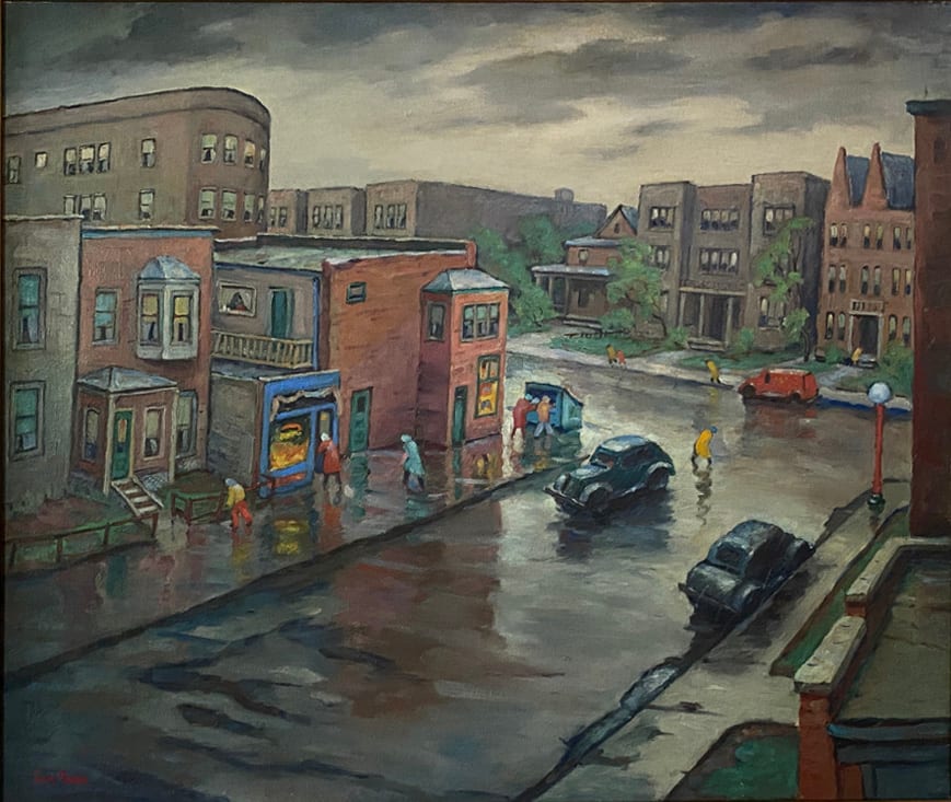 Rainy Street by Tunis Ponsen 