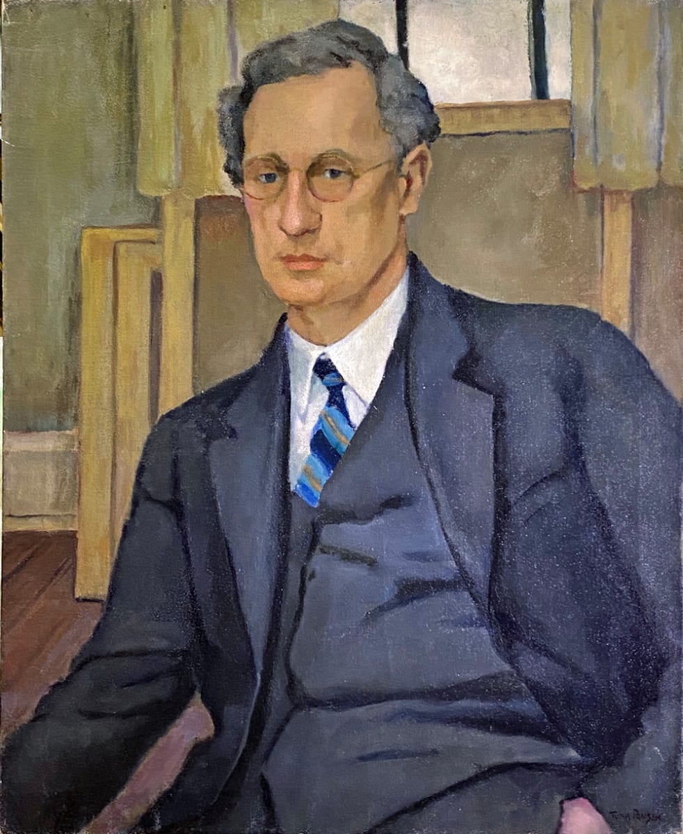 Seated Man in Three Piece Suit w Glasses by Tunis Ponsen 