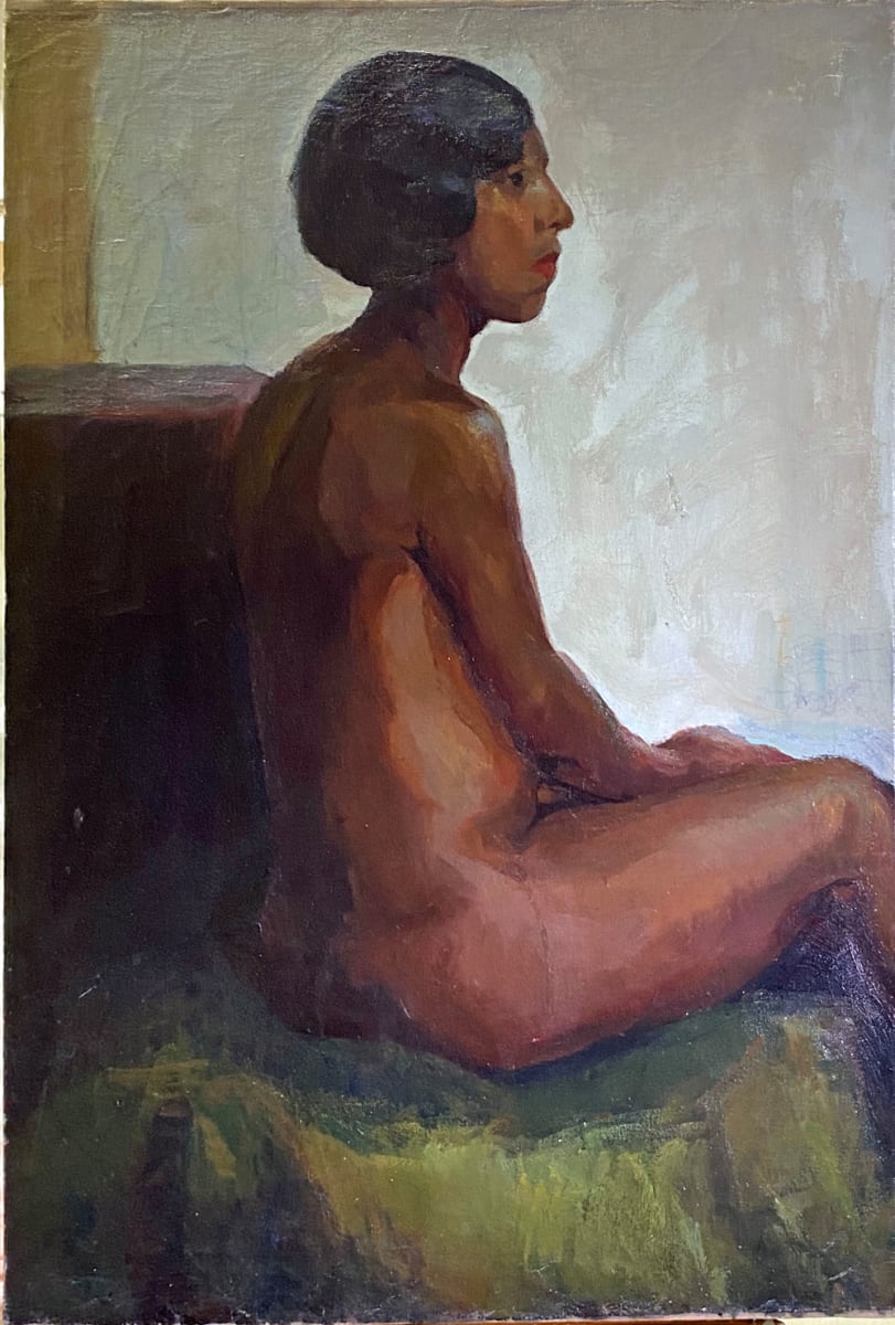 Seated Nude Woman by Tunis Ponsen 