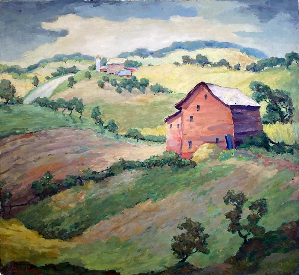 Rolling Fields w Barns by Tunis Ponsen 