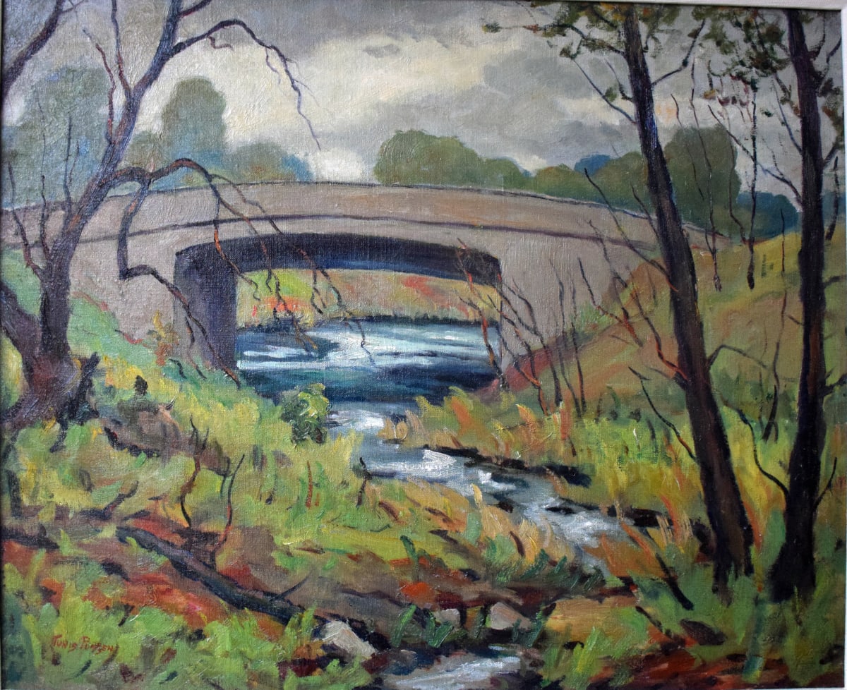 Bridge and Stormy Sky by Tunis Ponsen 