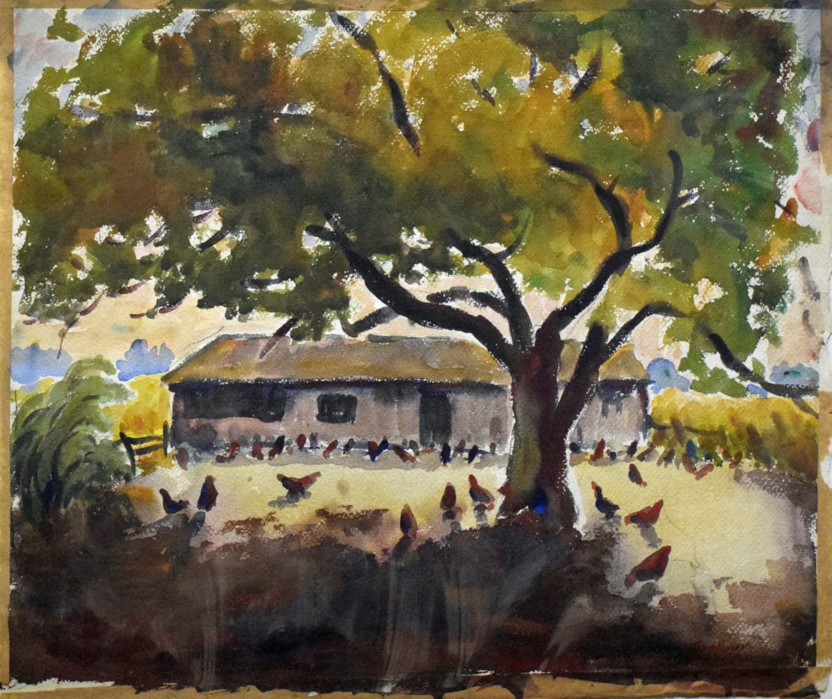 Chickens near Coop by Tunis Ponsen, Image 2.