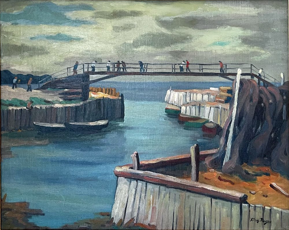 Footbridge over Canal by Tunis Ponsen, Image 3.