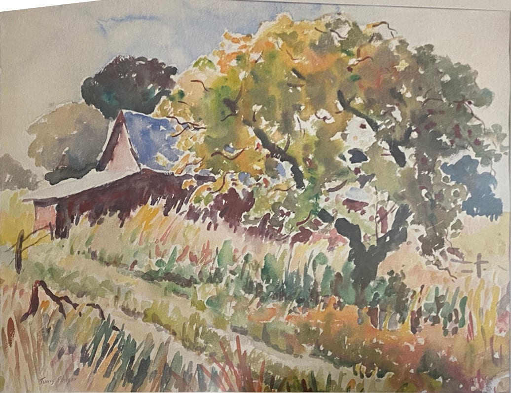 Fruit Tree with Barn by Tunis Ponsen, Image 1.