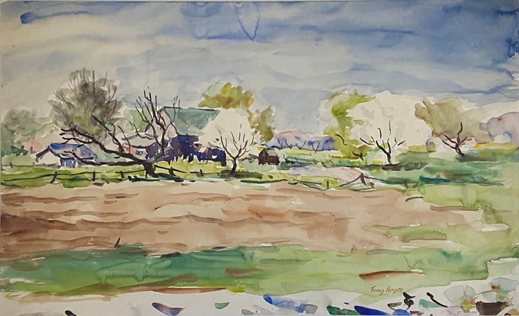 Barn with Green Roof by Tunis Ponsen 