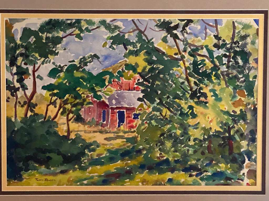 Red Barn in the Woods by Tunis Ponsen, Image 2.
