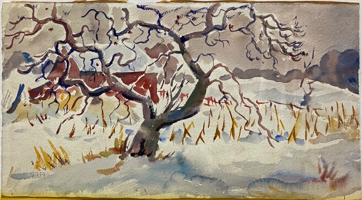 Old Apple Tree in Winter by Tunis Ponsen, Image 1.