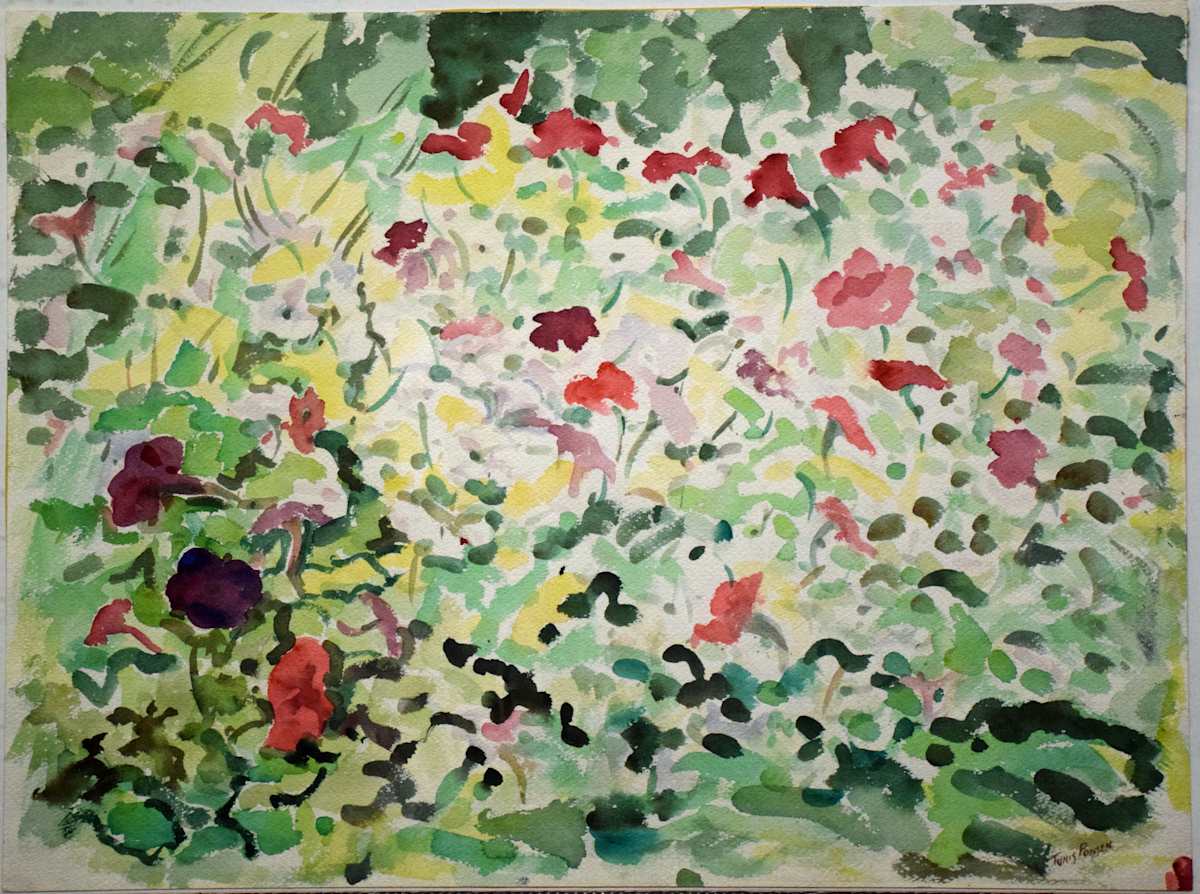 Pink and Red Summer Flowers by Tunis Ponsen, Image 1.