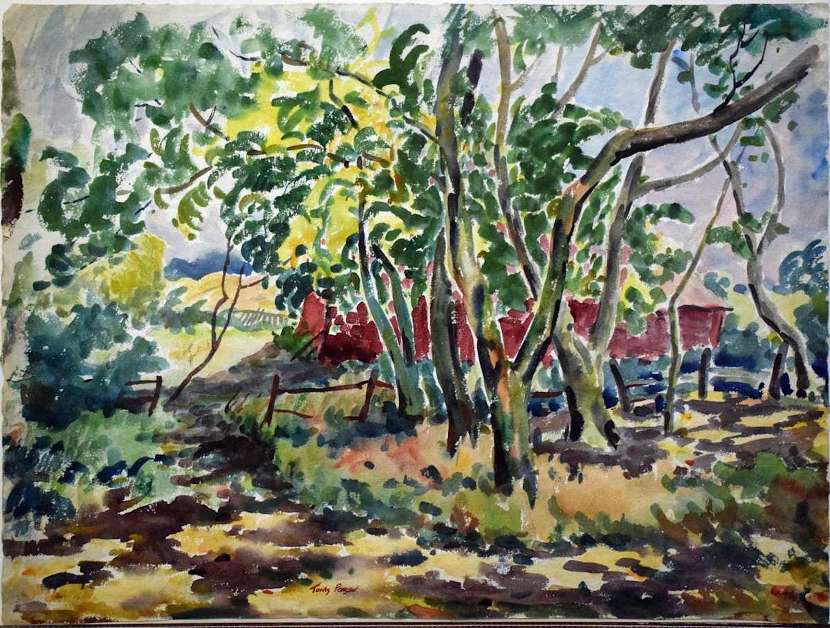Autumn Landscape with Bridge by Tunis Ponsen, Image 1.