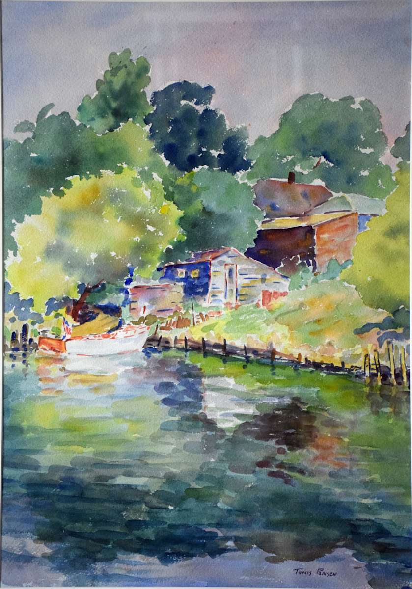 Summer Boating Scene by Tunis Ponsen, Image 2.