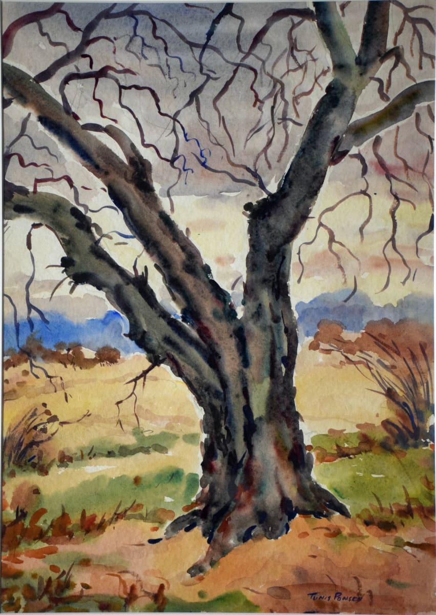 Lone Tree in Fall by Tunis Ponsen 
