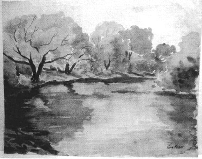Summer Landscape, Pond by Tunis Ponsen 