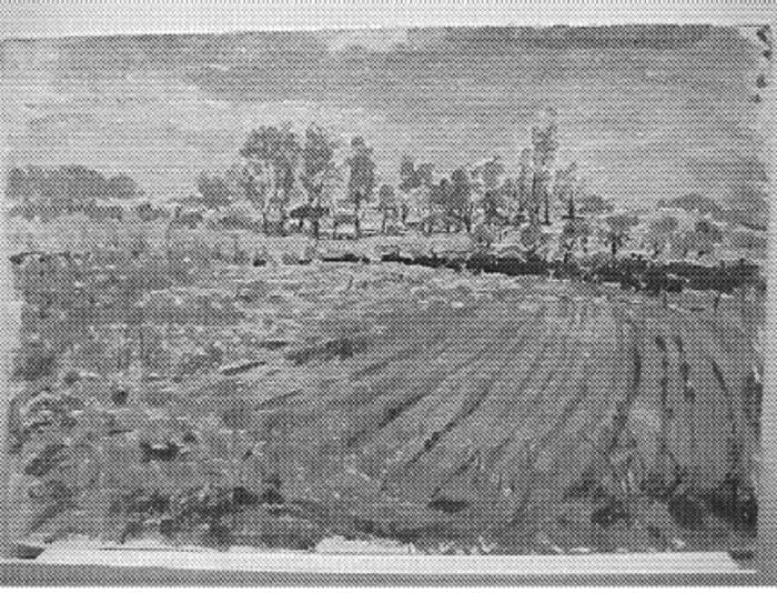 Midwest Farm Scene, Plowed Field by Tunis Ponsen, Image 1.