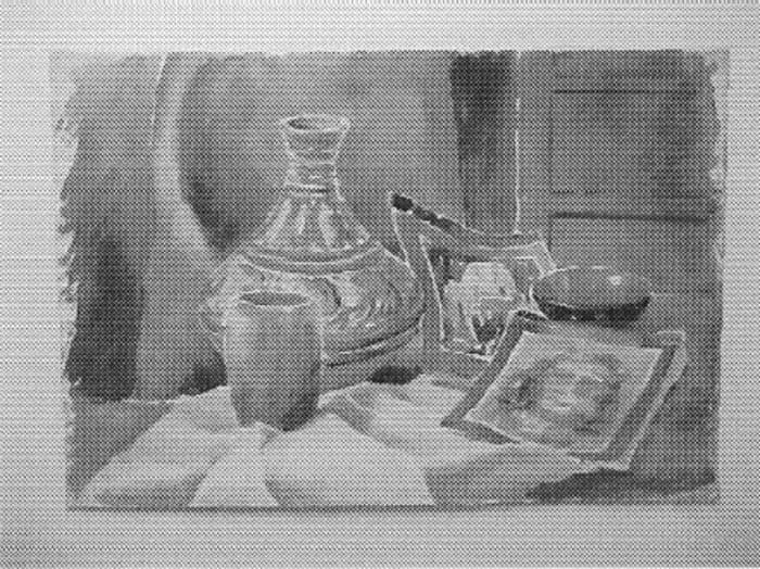 Still Life with Vase and Magazines by Tunis Ponsen 
