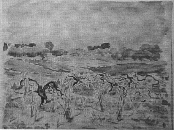 Old Orchard Winter Scene by Tunis Ponsen, Image 1.
