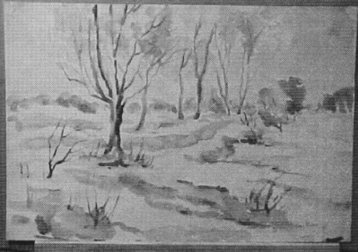 Benton Harbor Winter Scene by Tunis Ponsen, Image 1.