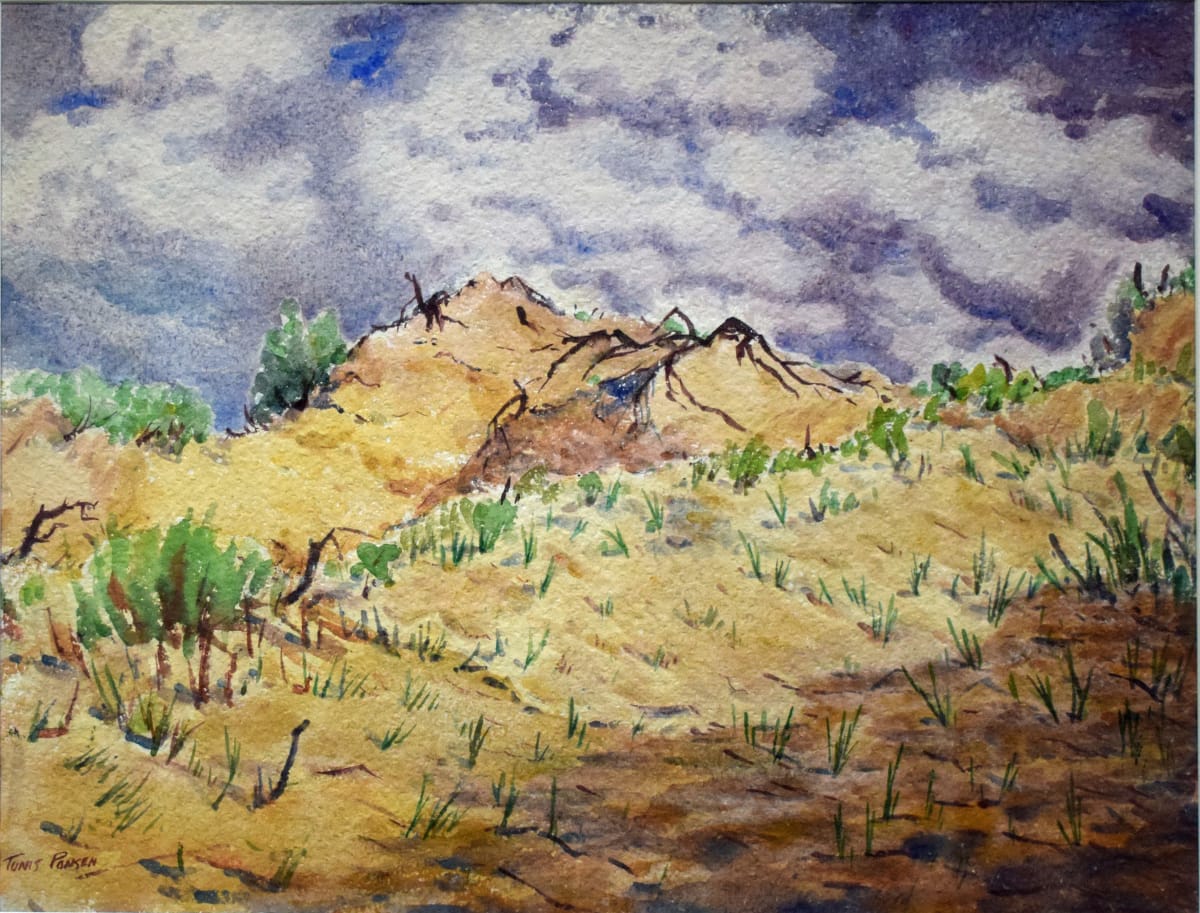 Sand Dunes with Purple Sky by Tunis Ponsen, Image 1.