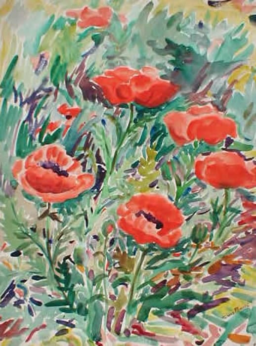 Five Poppies by Tunis Ponsen, Image 1.