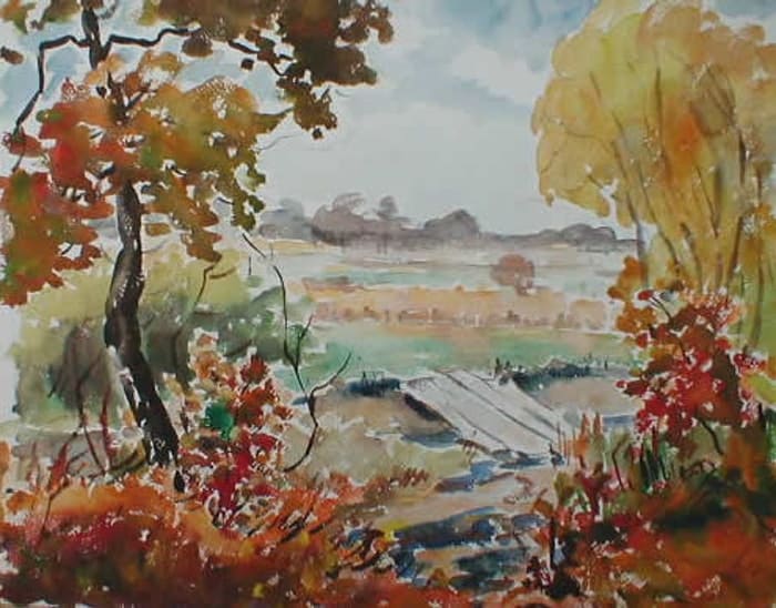 Plank Road over Stream by Tunis Ponsen, Image 2.