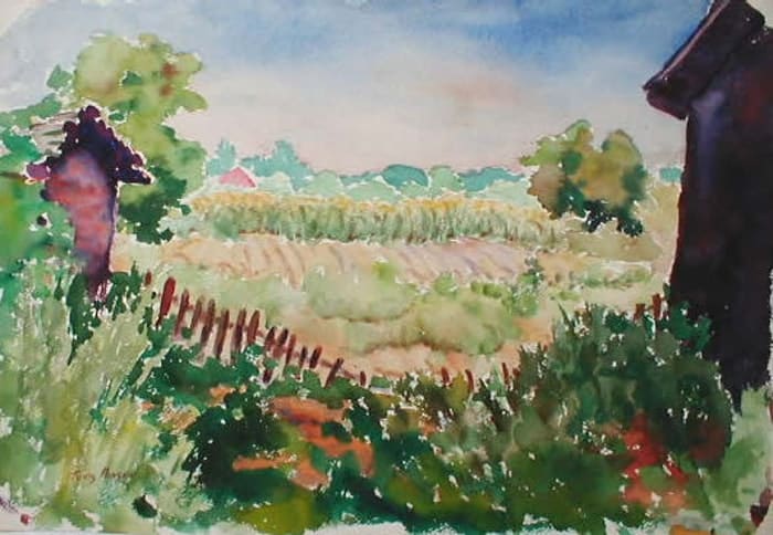 The Red Fence by Tunis Ponsen 