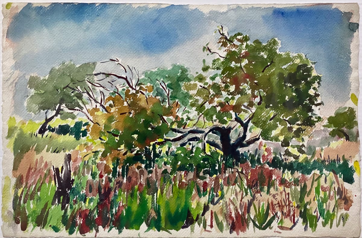 Old Fallen Tree in Summer Landscape by Tunis Ponsen, Image 1.