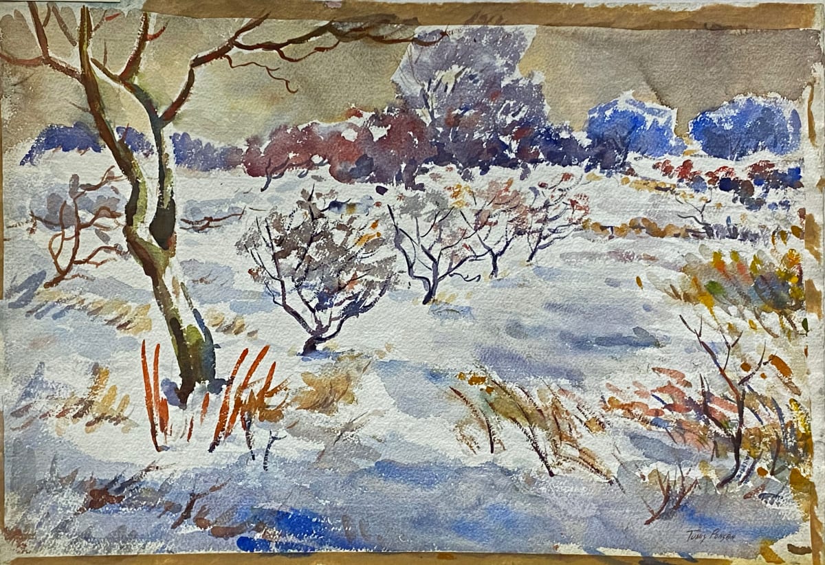Orchard Trees in Winter Snow by Tunis Ponsen, Image 1.