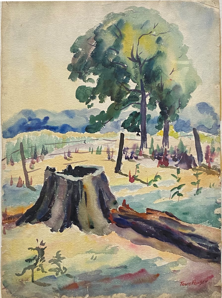 An Old Stump by Tunis Ponsen, Image 1.