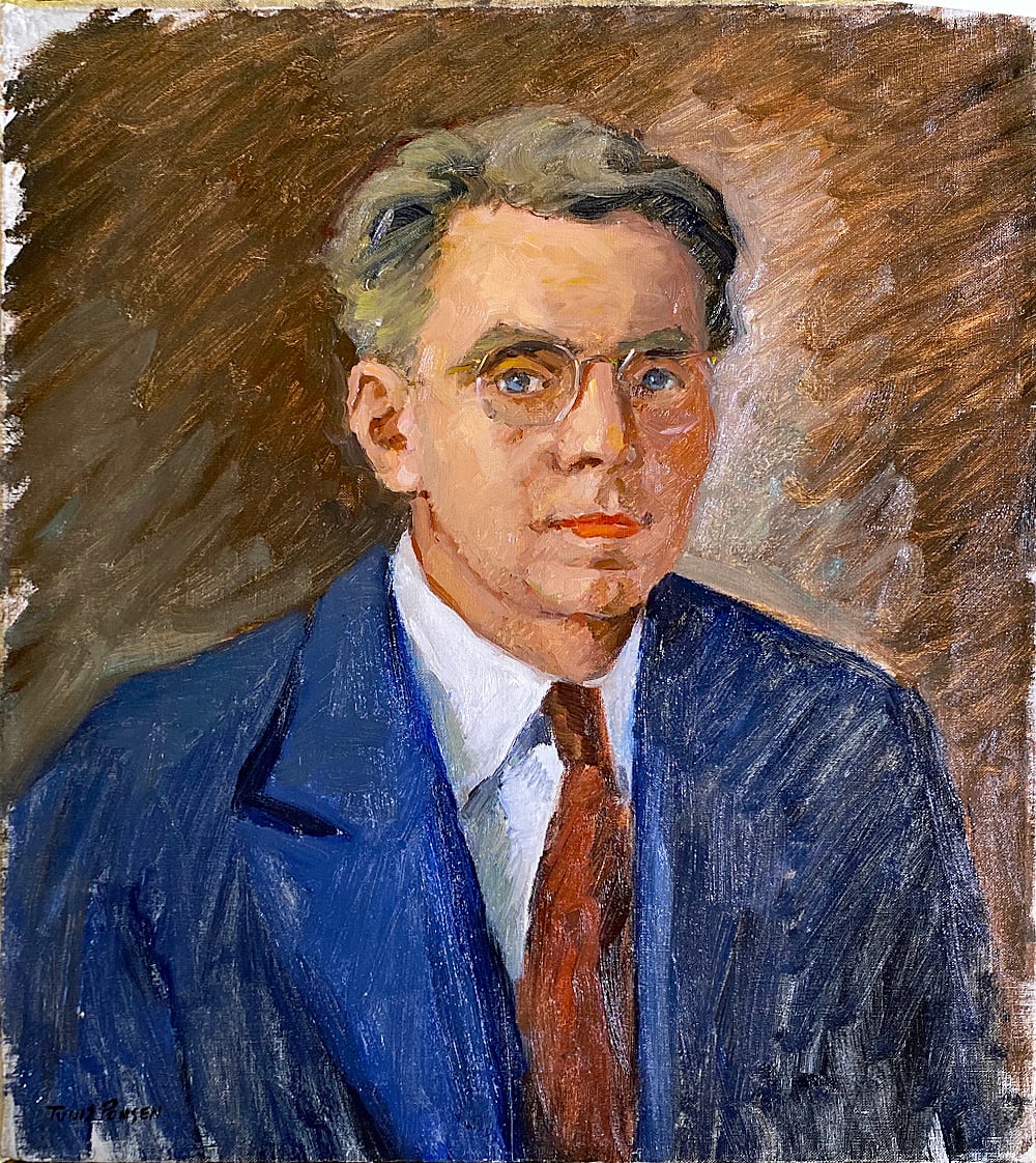 Self Portrait in Blue Suit by Tunis Ponsen, Image 1.