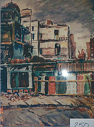 Study for Hyde Park Demolition (TP363) by Tunis Ponsen, Image 1.