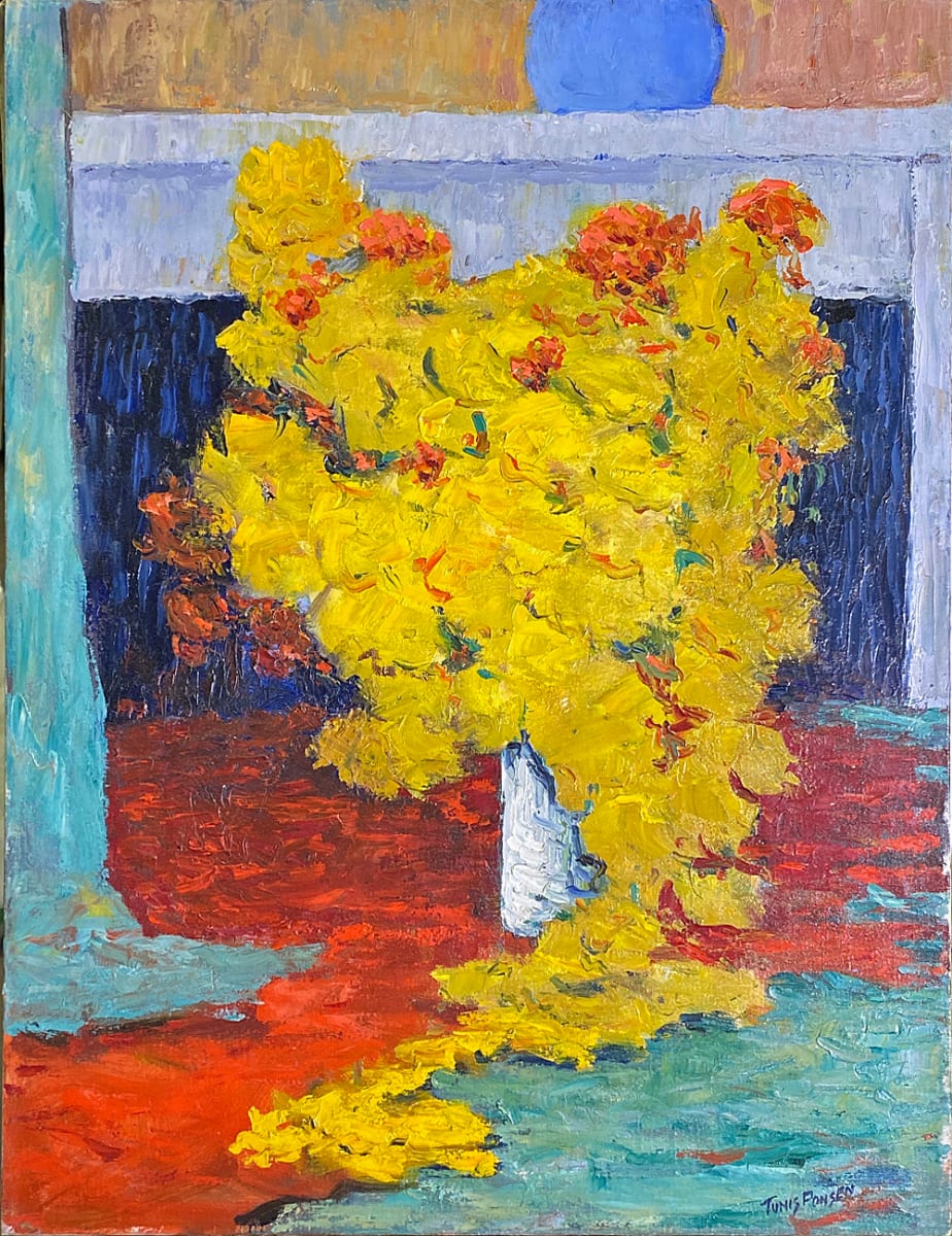 Yellow Floral arrangement by Tunis Ponsen, Image 1.