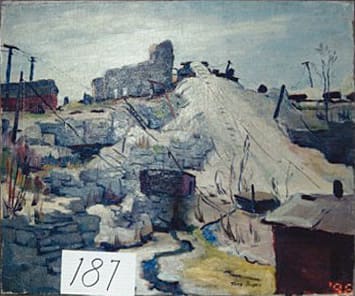 Quarry with Tram on Ramp by Tunis Ponsen 