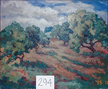 Mature Orchard Trees in Summer by Tunis Ponsen 