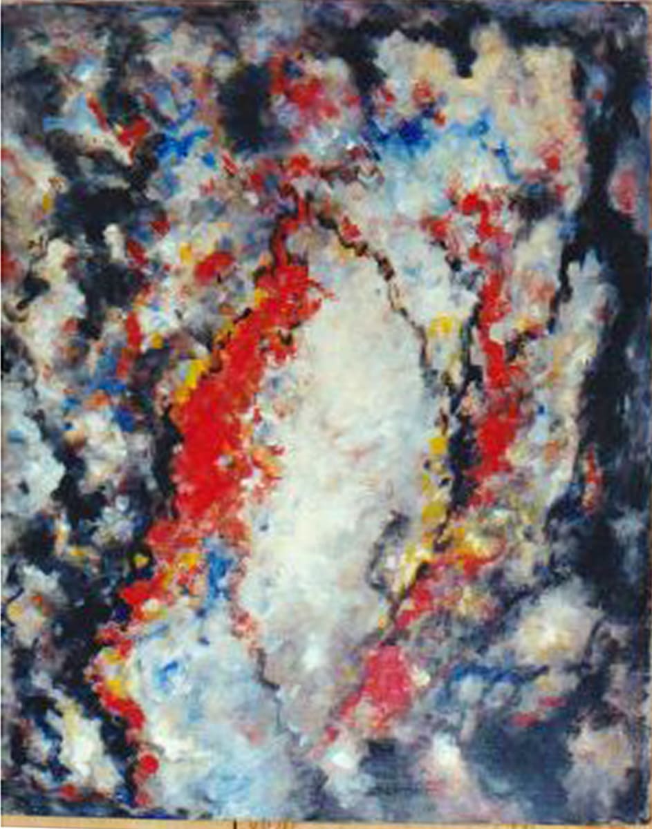 Abstract in Red, White and Blue by Tunis Ponsen, Image 2.