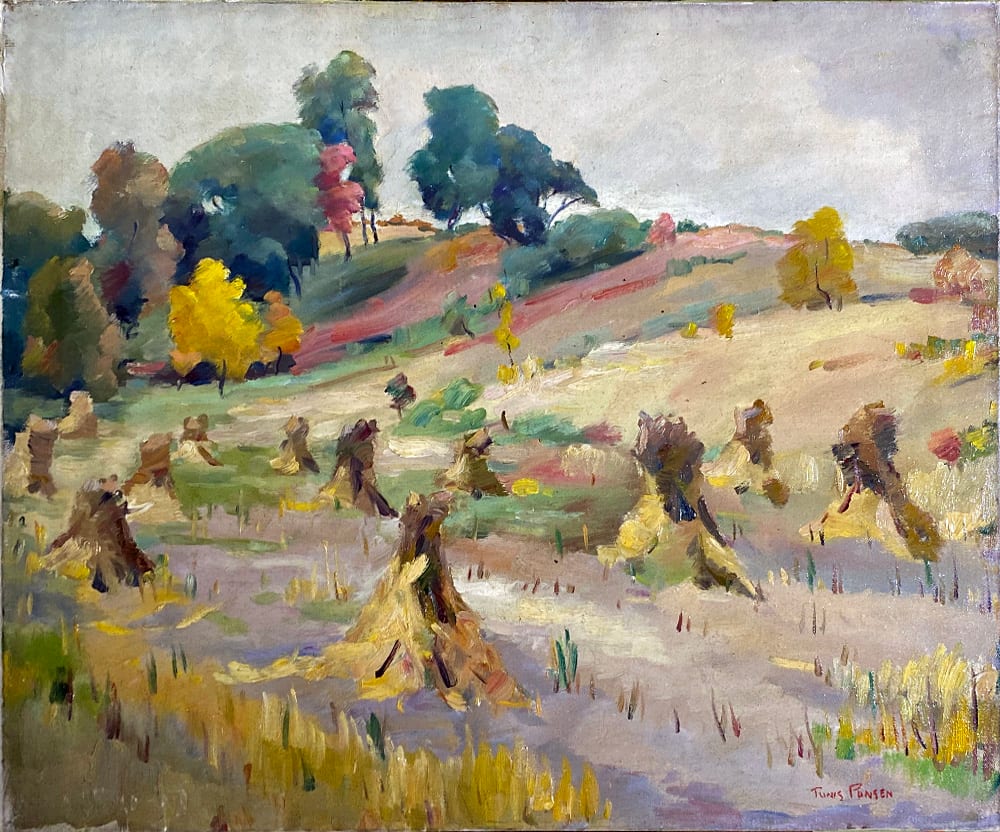 Hay Shocks in Early Fall by Tunis Ponsen 