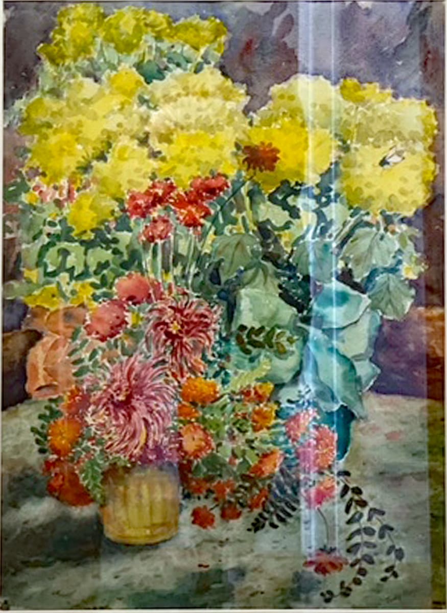 Colorful Floral on Table by Tunis Ponsen, Image 1.