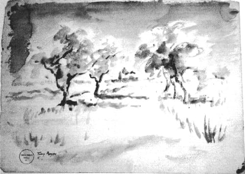 Snowy Field Scene by Tunis Ponsen, Image 1.