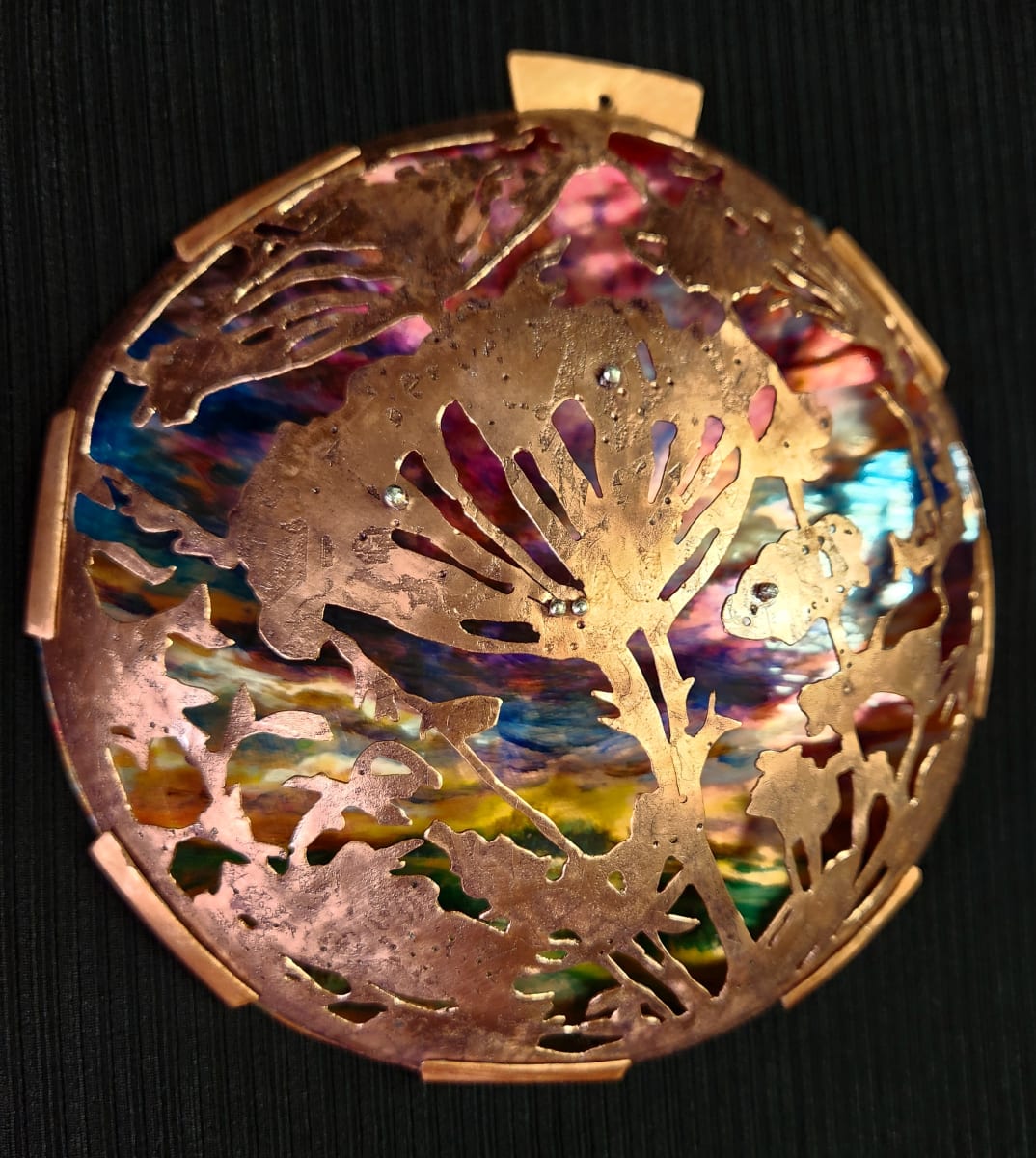 The Firmament by Nikki Jacquin  Image: The Firmament
Copyright N.Jacquin
Copper, Silver, Acrylic
6" x 6" x 1"