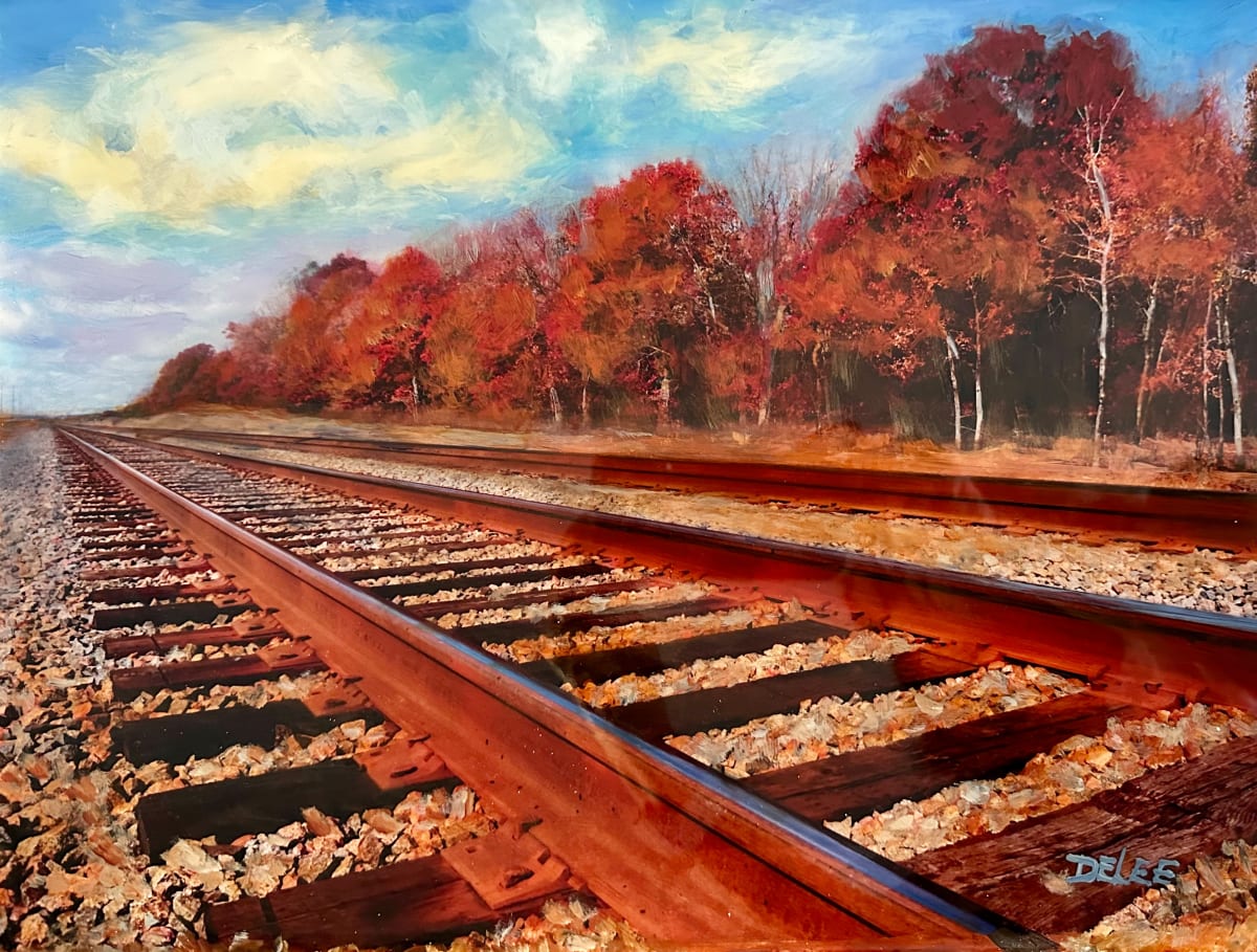 BRANCH LINE by DeLee Grant  Image: Train Series - piece #2 - BRANCH LINE