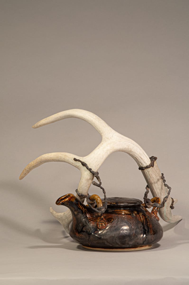 Antler Teapot #13 by Jeffrey Taylor 