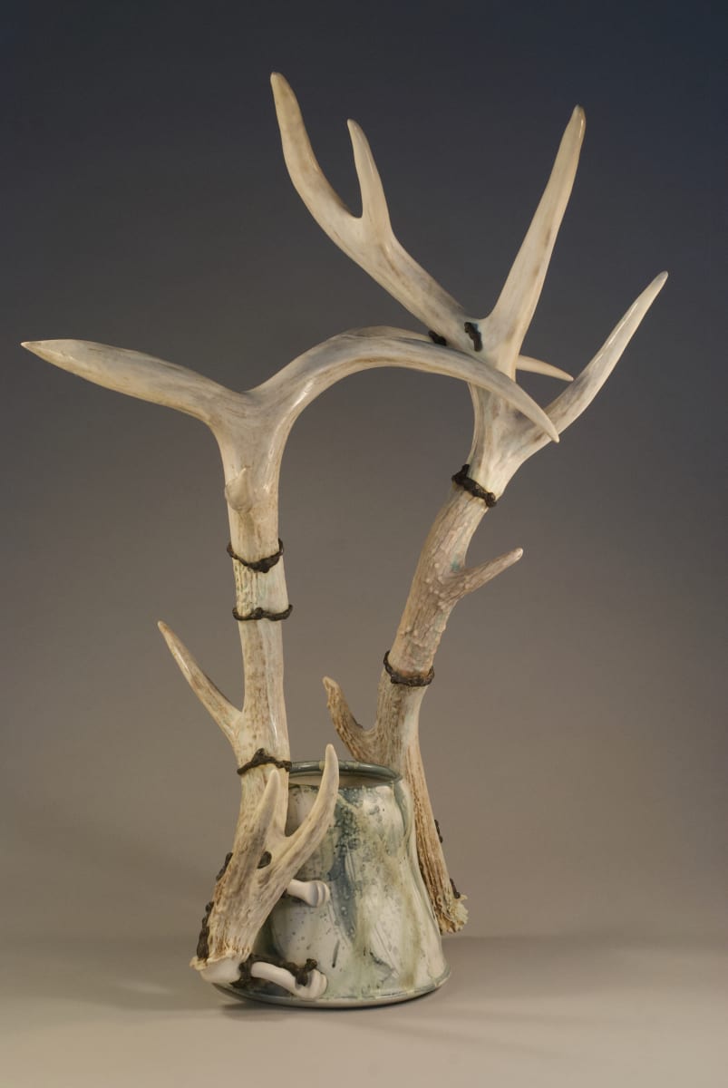 Gnarled - Antler Vase #3 by Jeffrey Taylor 