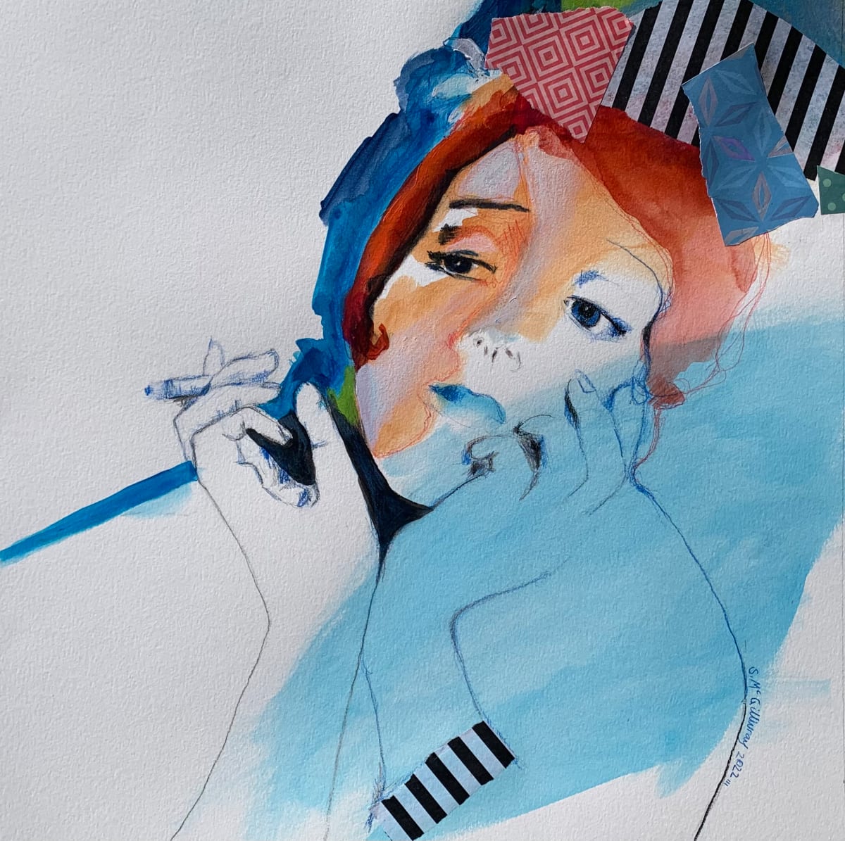 Smoking a Ciggie by Shelley McGillivray 