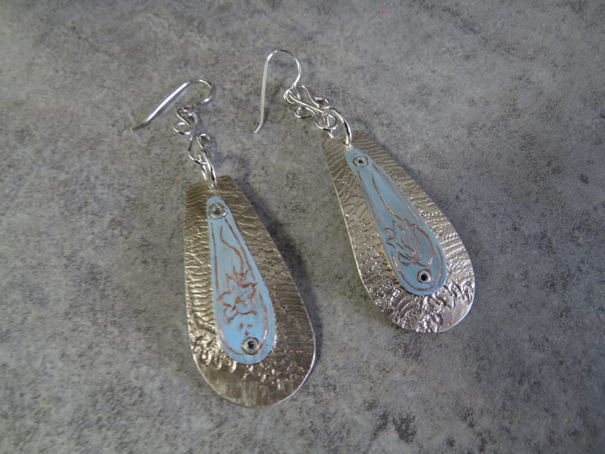 Lace and Harebells -Earrings by Nikki Jacquin 