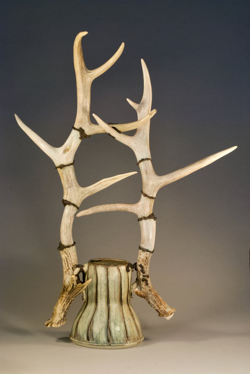 The Wilder Beyond - Antler Vase #4 by Jeffrey Taylor 