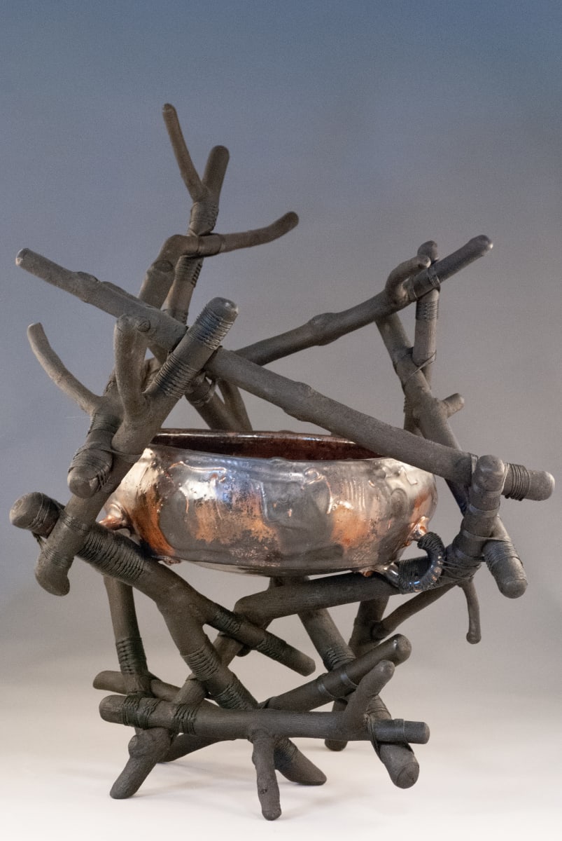 Nest - Twig Bowl #1 by Jeffrey Taylor 