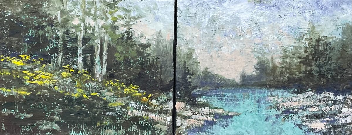 Goldenrod (diptych) by Tim Eaton, Image 1.