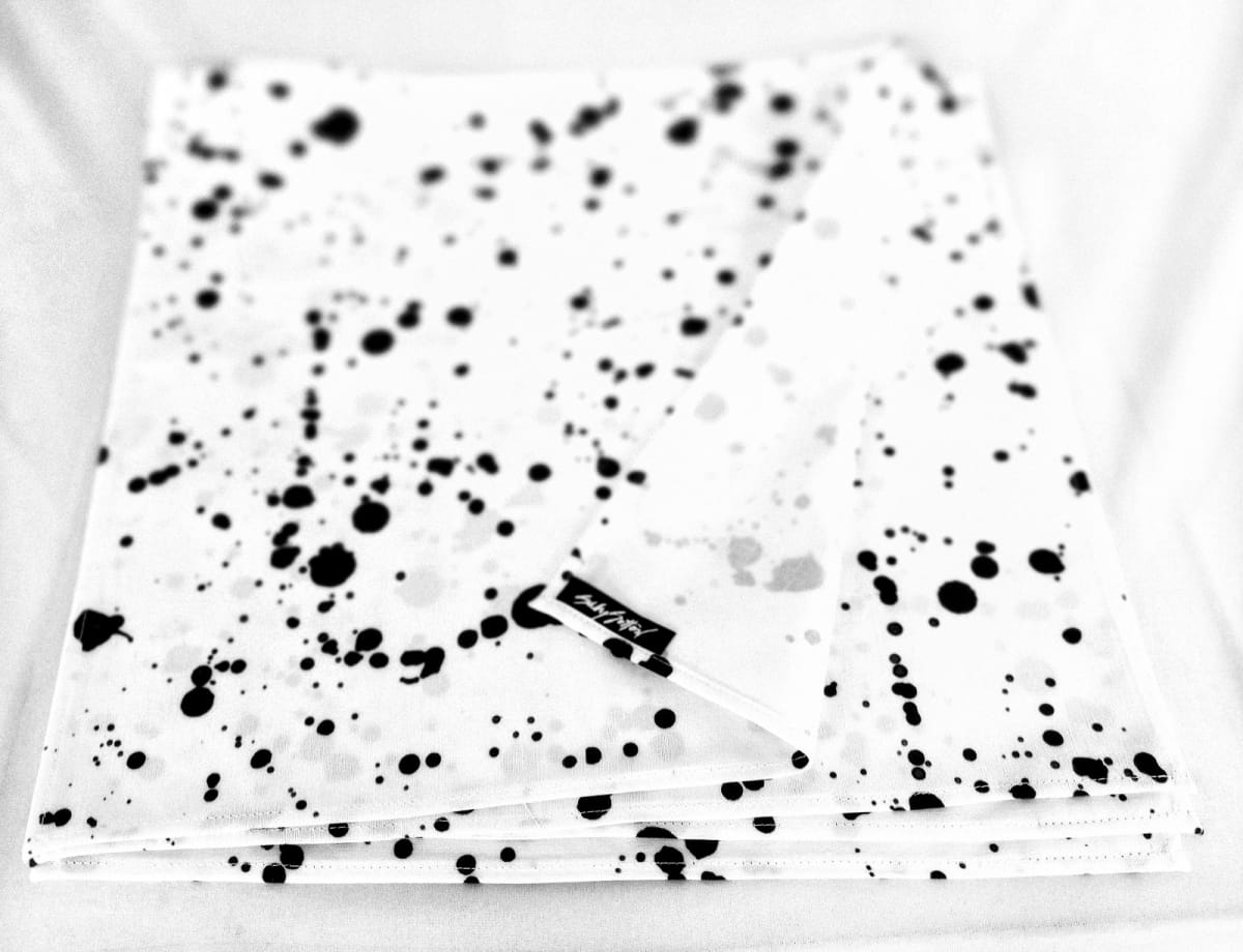 Splats Dinner Napkin by Sally Sutton Textiles, Image 1.