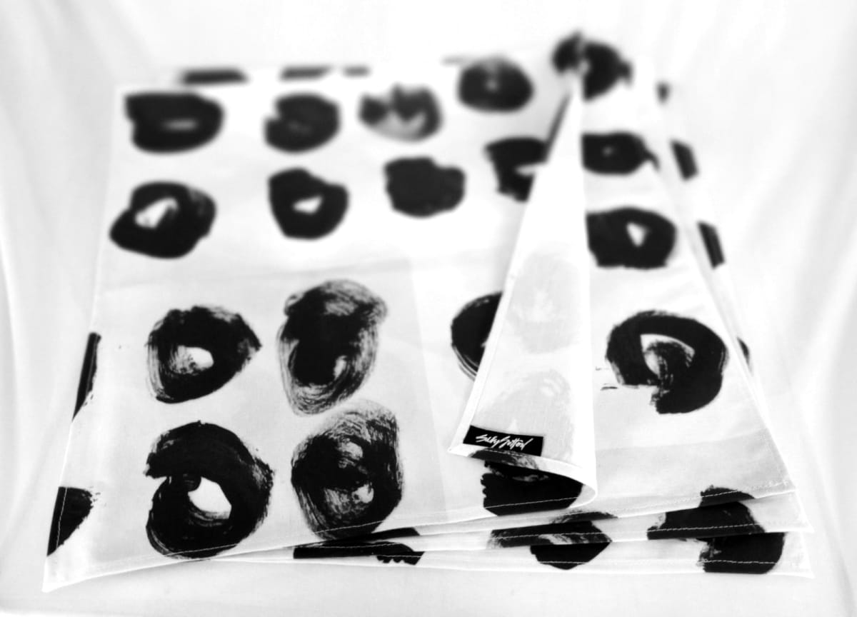 Splots Dinner Napkin by Sally Sutton Textiles, Image 3.