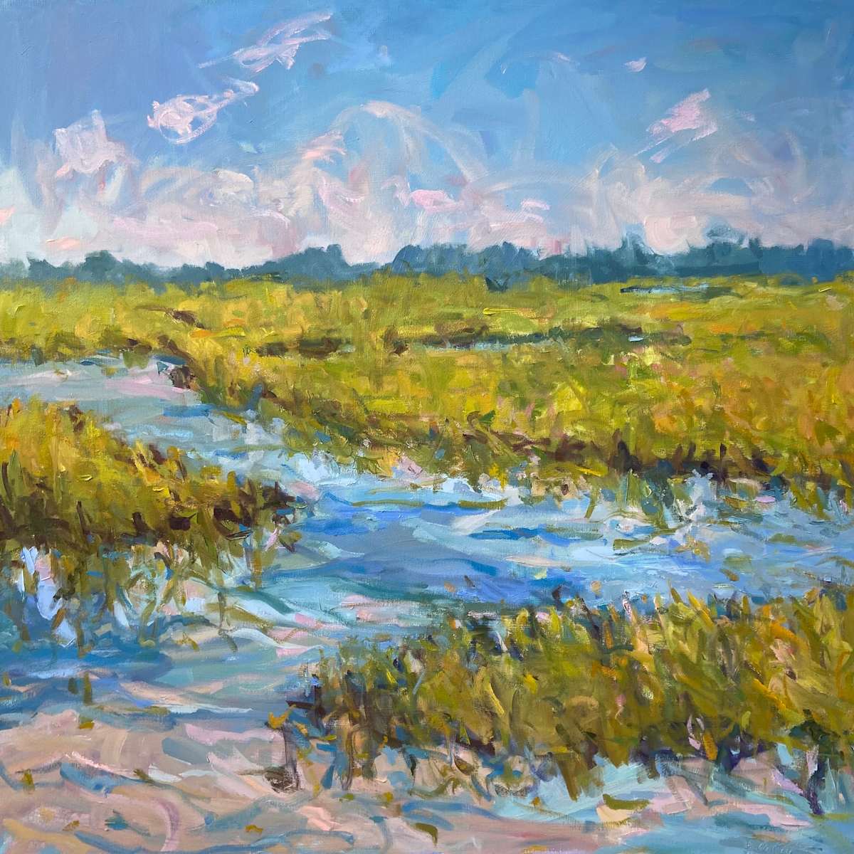 High Tide, Marsh by priscilla whitlock, Image 1.