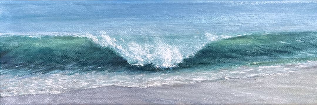 A-Frame Shorebreak  Image: Small shorebreak a bit south of Magu Rock