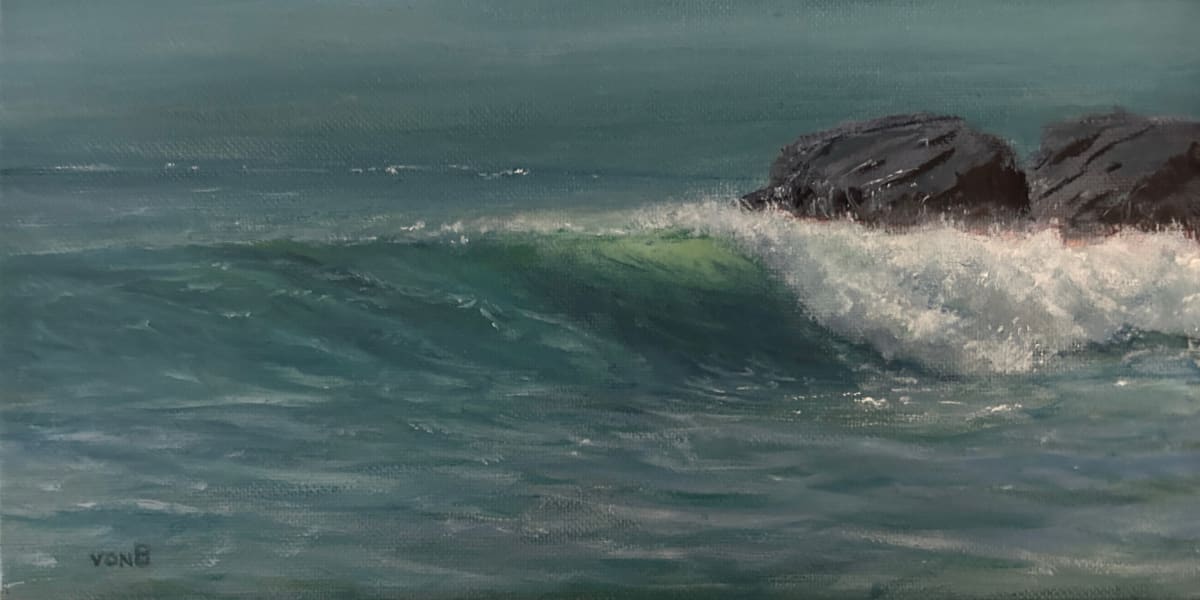 Two Rocks and a Wave by John von Buelow  Image: The title says it all.